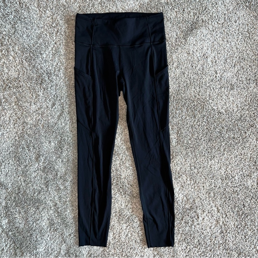 Lululemon Black Side Pocket Drawstring Leggings - image 1